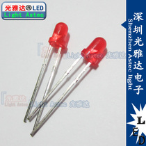 3MM red light F3 red red bright short foot long leg LED diode indication special Factory Direct