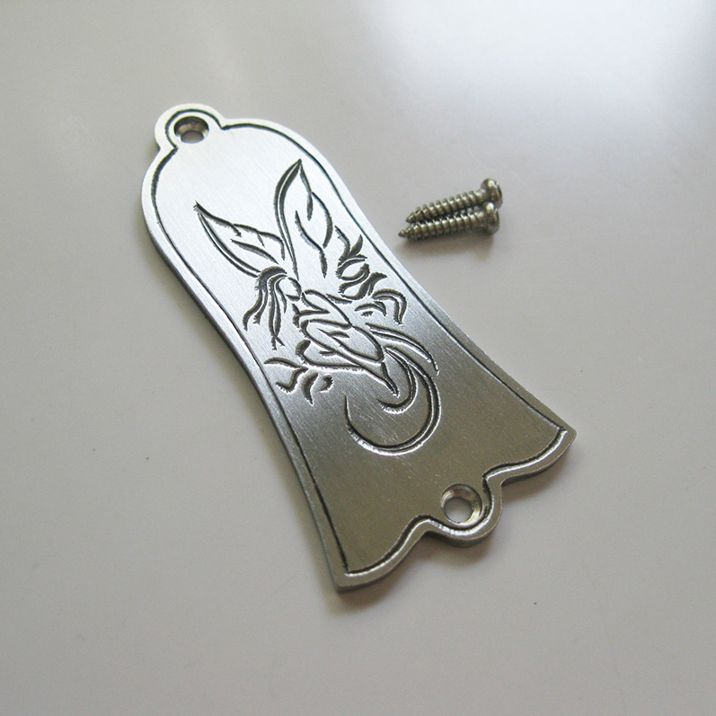 gib-A10 small genie pattern hand engraving silver aluminium alloy bell head cover suitable for gibson-Taobao