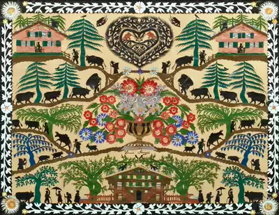 M801 (Switzerland)(Louis David Saugy) painting collage paper-cutting web gallery