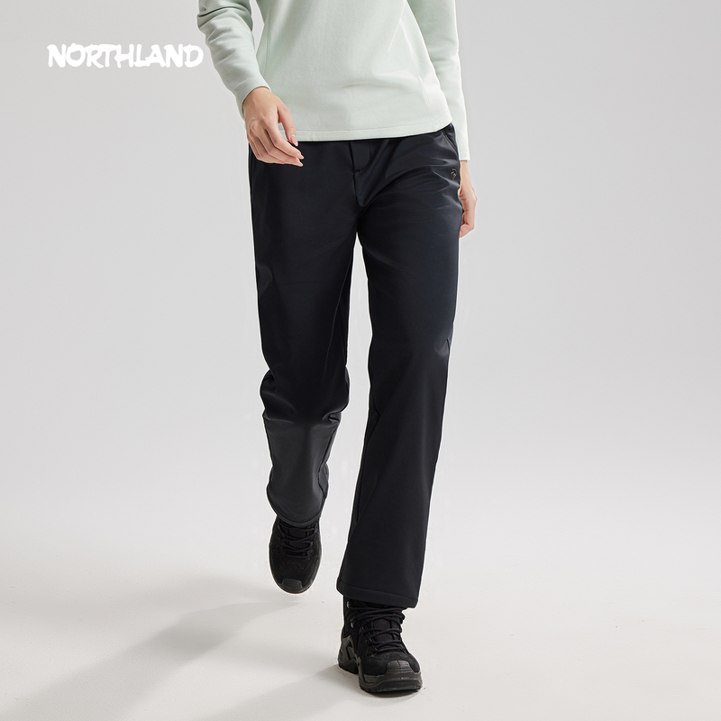 Norsilan Gore-Tex Softshell Pants Hiking Pants Outdoor Women's Windproof Warm Fleece-Lined Softshell Pants