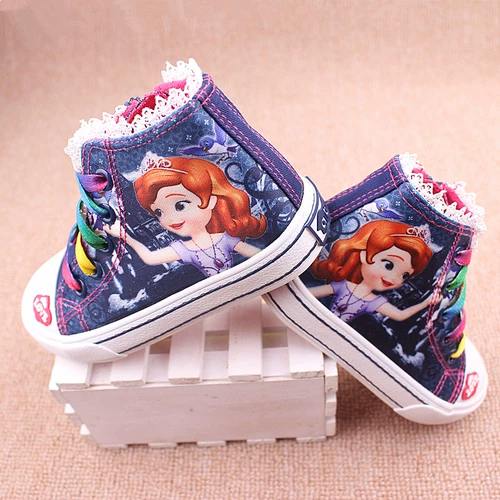 Тканевая мультяшная обувь для принцессы, 3D, прямые продажи с завода