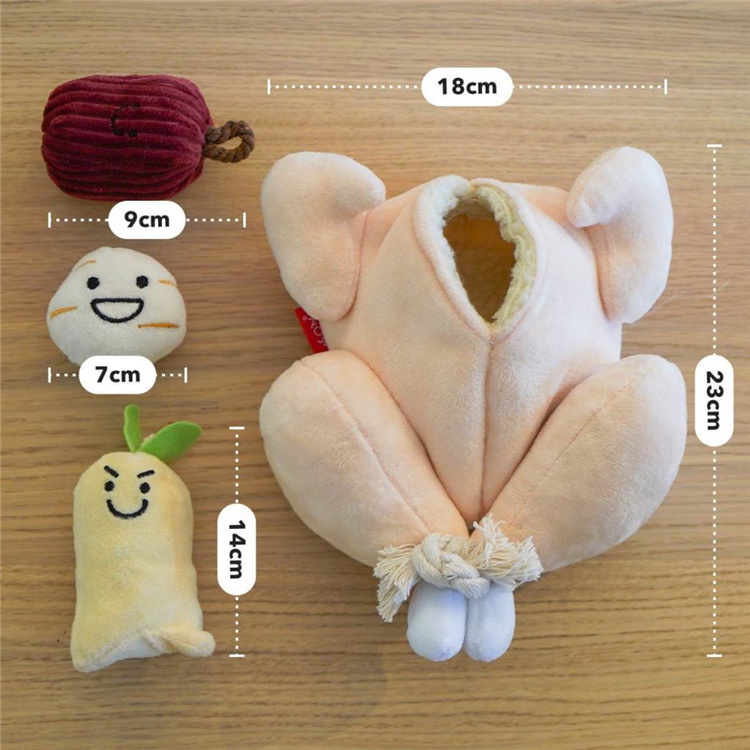 Ins exploits Korean ginseng chicken soup vocal foreign trade raw single dog hidden food toy pet vocal smell toy-Taobao