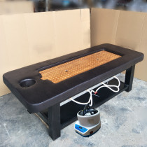 Solid Wood beauty bed massage bed health care home body therapy bed Chinese medicine fumigation machine fumigation bed stainless steel inner basin