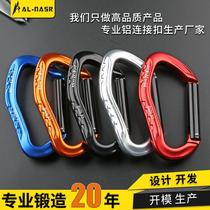 Outdoor rock climbing equipment straight door quick-hook rock climbing protection quick-hook safety main lock high-strength carabiner