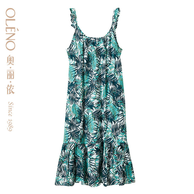 Oleno Orienon Home Clothing Lady dress Lovely sexy outfit wear suspended tape OJQ61032