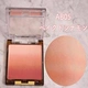 Spot sana excel Gradient plastic blush Gradient Hộp bốn màu cầu vồng dưỡng ẩm vi ngọc trai tự nhiên với cọ - Blush / Cochineal