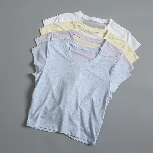 Летняя сексуальная спортивная быстросохнущая футболка для спортзала для йоги, свободный крой, красивая спина, для бега, короткий рукав, популярно в интернете