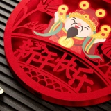 2025 Новая дверная наклейка для дверной двери для FU Gold Foil Snake Fu Персонажи Трехмерная национальная дверь дверной дверь двойной дверной дверь мини-китайский сокровище стиля