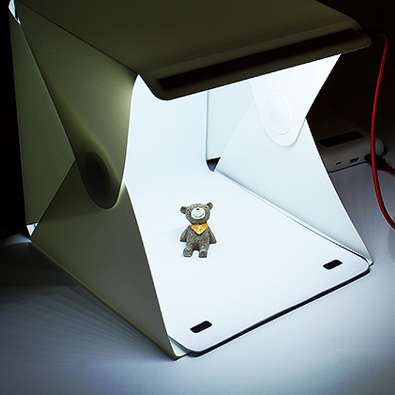 Genuine folding portable LED mini studio small simple photo still life soft light box shooting lamp props