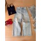 Q36 Retro Washed Wide Leg Jeans Women's Spring and Summer Thin Loose Hip Covering Versatile Slim High Waist Pants