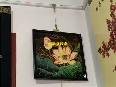 Pingyao lacquerware hanging screen Chinese style villa corridor hanging painting hotel club decoration painting