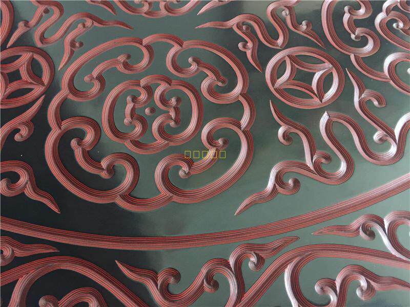 товар из китая 平遥漆器茶桌绣墩 剔犀工艺品 云纹雕刻万事如意乔迁新居礼品 OTHER