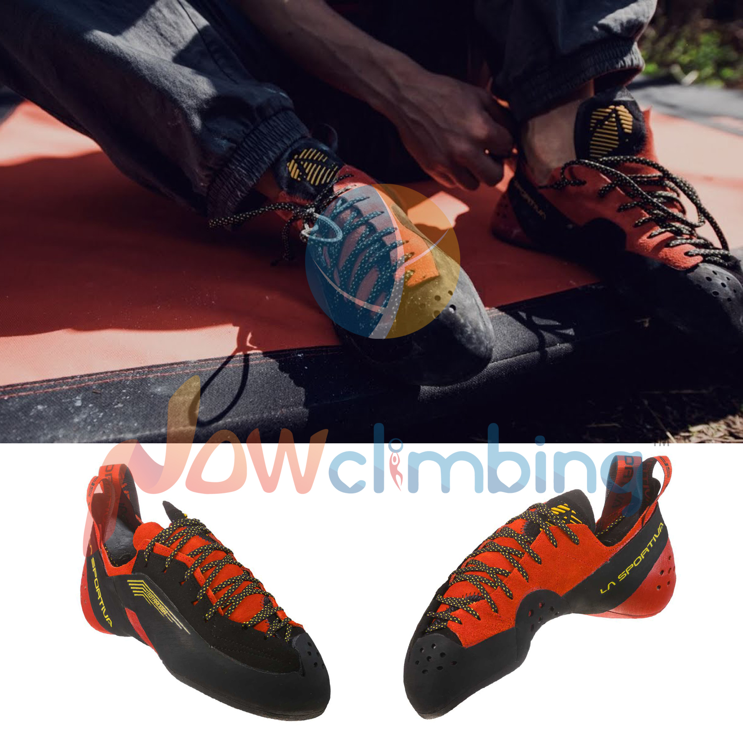 La Sportiva Testarossa Wild Climbing Lightweight High Performance Lace Up Climbing Shoes 20U Import