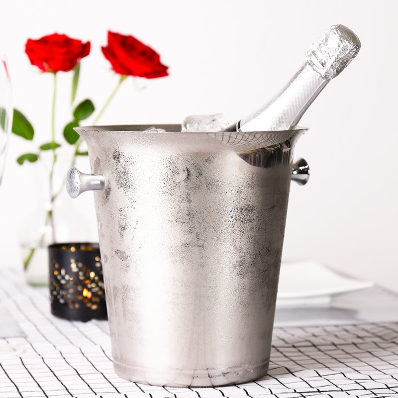 Stainless steel red wine ice bucket large champagne bucket