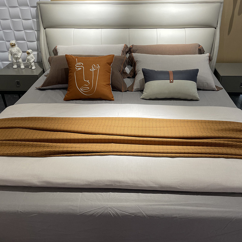 Exhibition hall with multi-piece suite of suite bedding soft-suite bed design with hotel villa template