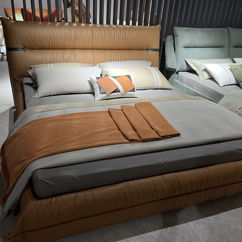 Exhibition hall display matching multi-piece set model room bedding coffee color display display matching design model room