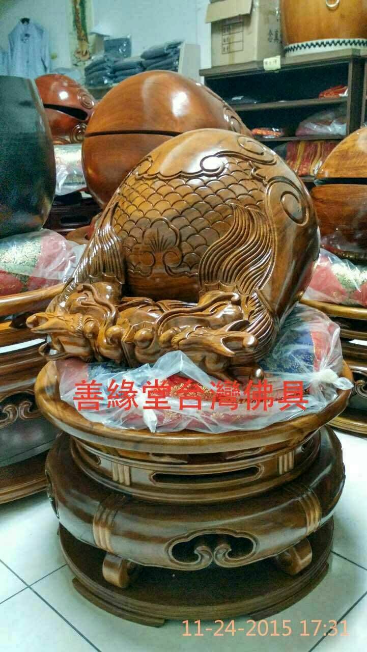 Taiwan's wood fish Buddhist supplies Bronze Stones of Bronze Kim Qingmu Fish) Land Emperor's bell Zime