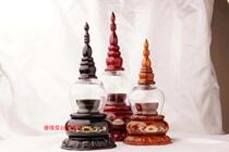 Pagoda Crystal Pagoda Crystal Pagoda Temple Pagoda Taiwan Shanyuan Ebony wooden large stupa with hidden Pagoda