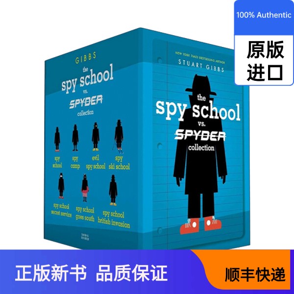 [In-Stock Imported Original Edition] English Original Edition the Spy School Vs. Spyder Collection Boxed Set Spy School Top Secret 7-Volume Boxed Set Hardcover English Version Imported English Original Edition