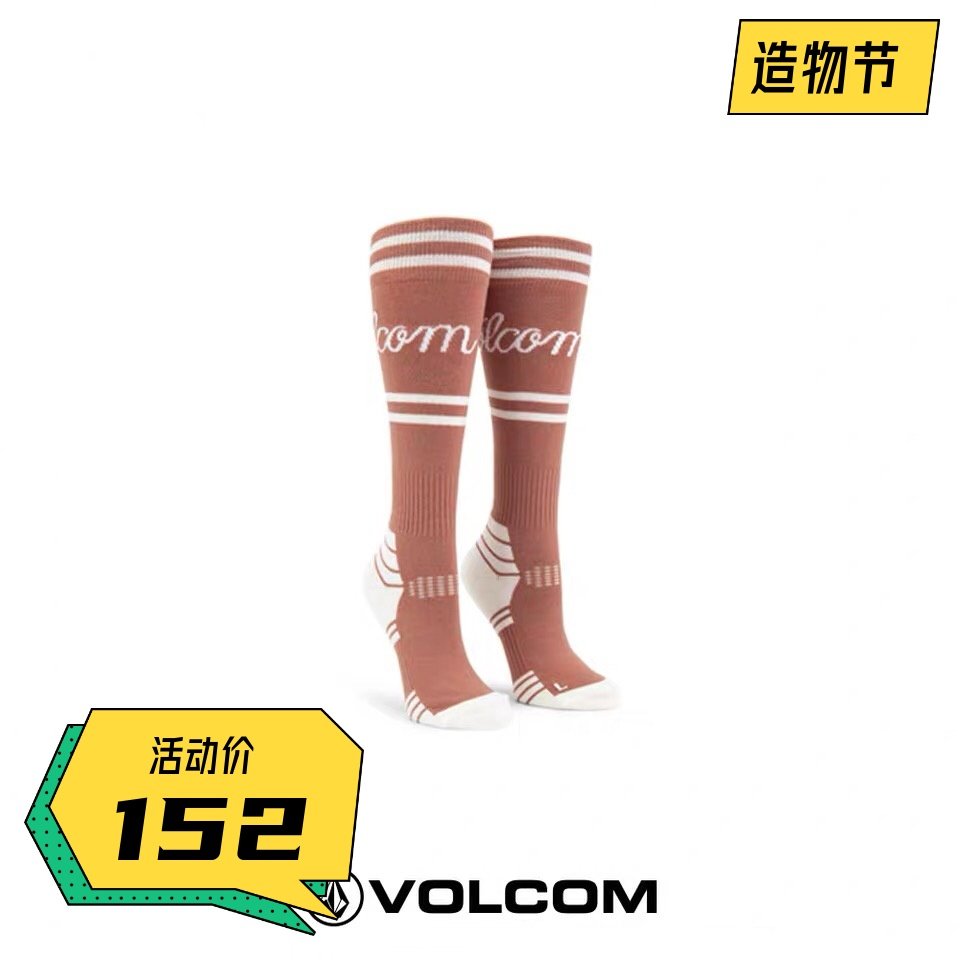 (Cool Snow) 19-20 Volcom women's snowboard Ski Ski SHERWOOD SOCK pink