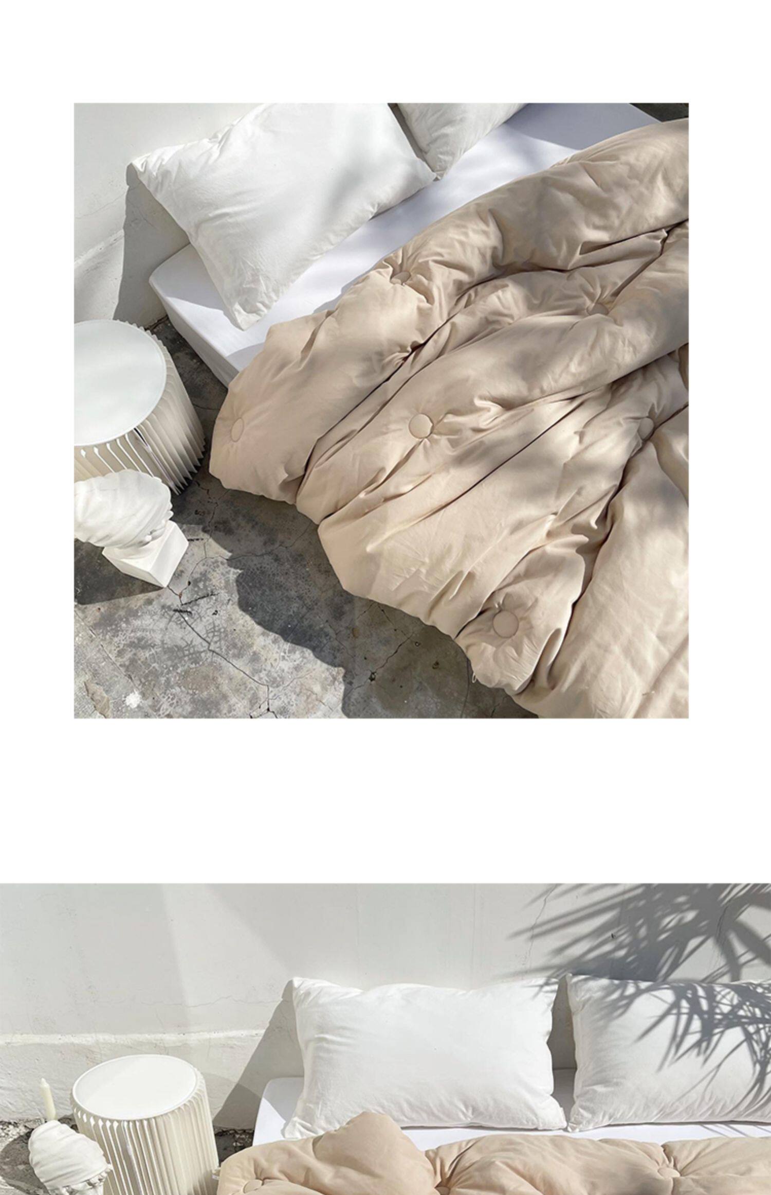 Химические волокна 种豆得云被 蓬松柔软大豆纤维被空调被春秋被全棉50支 春秋夏凉