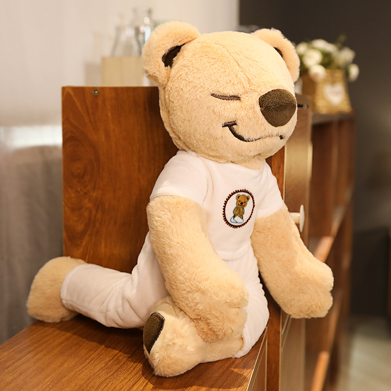American Yoga Bear Plush Toy Doll Teddy Bear with Various Styles and Soft Bone Support Gift Box