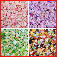 100 pieces of resin accessories lucky bag simulation food toy cake simulation cream mobile phone DIY jewelry accessories blind box material