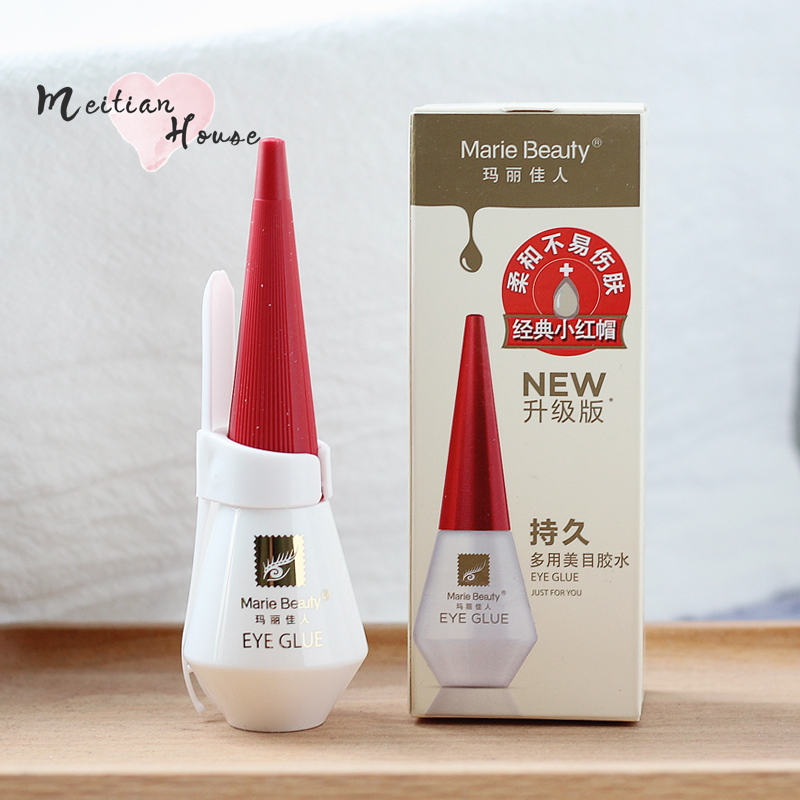 Mary beauty false eyelash glue Super sticky incognito lace women's white eye glue double eyelids long-lasting waterproof