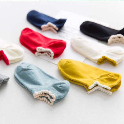 5双短袜浅口韩国可爱船袜