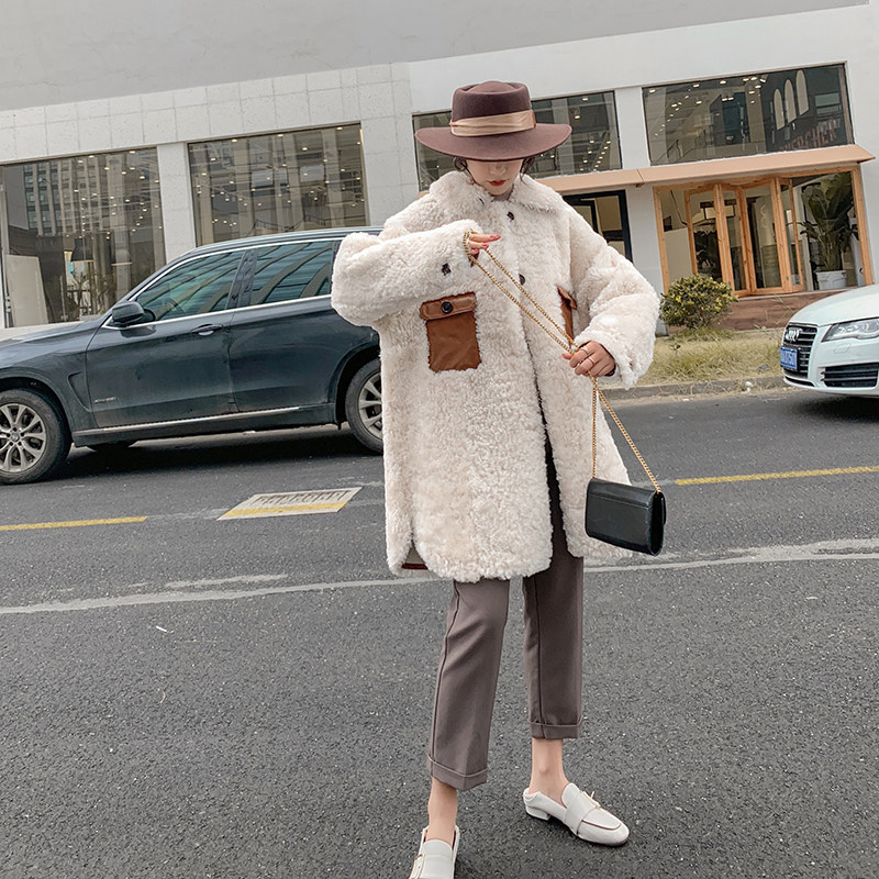 (stop-killing benefits) No support 7 days no reason to withdraw the imported lamb fur integrated coat girl #86