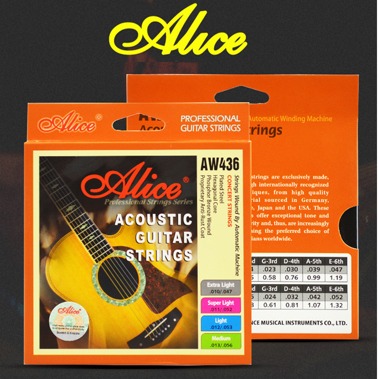 Alice Guitar String Alice AW 436 imports copper - core folk guitar guitar strings