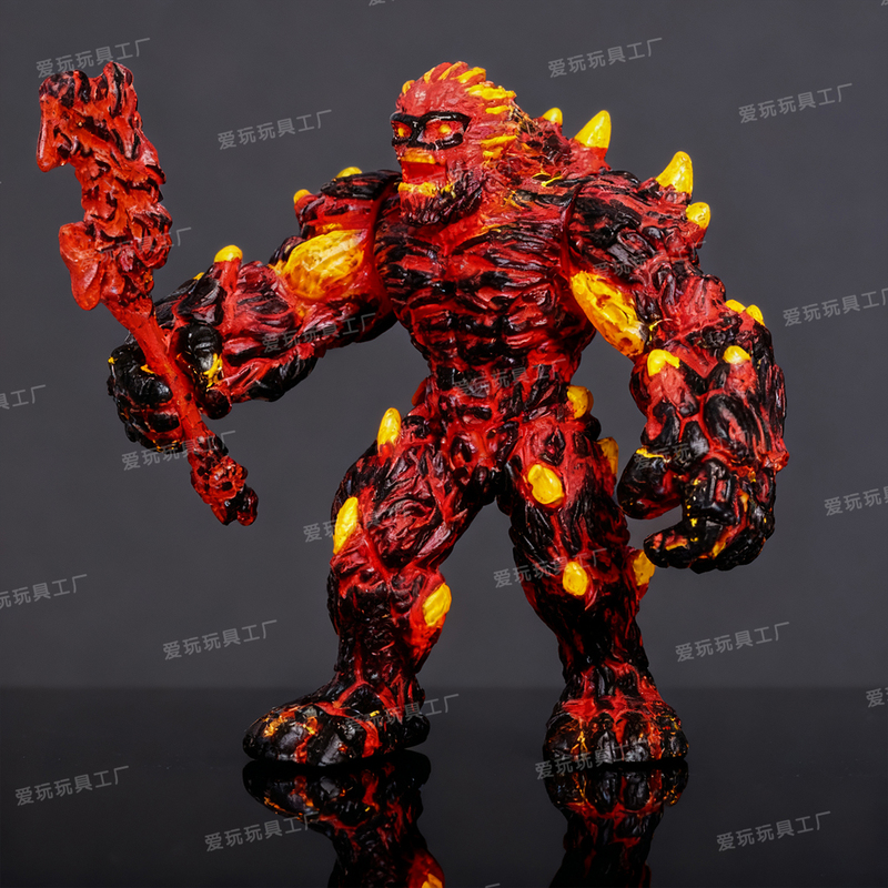 Solid Monster Toy Lava Fire Demon Model Puppet Rock Monster Demon Western Mythology Children's Cognition Solid Monster Toy Lava Fire Demon Model Puppet Rock Monster Demon Western Mythology Children's Cognition