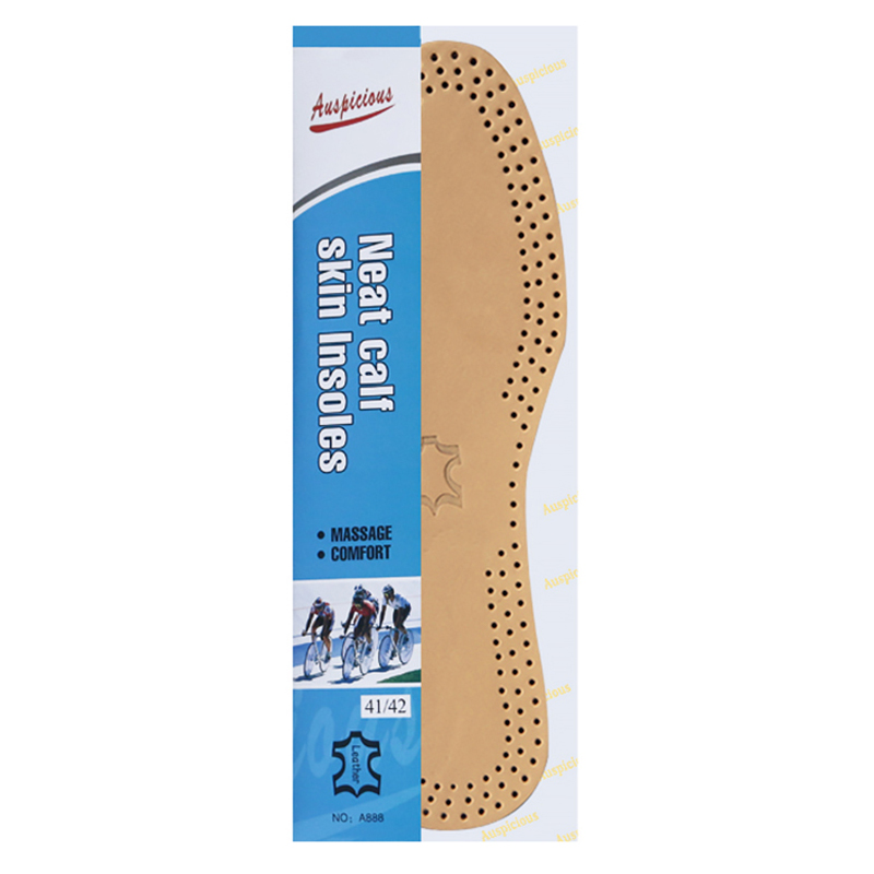 Fresh cowhide leather insole comfortable deodorant breathable REDWING Qile Red Wing business insole shock absorption