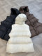 2025 New Style Puff down Vest for Women, Waist-Cinching Drawstring, Thickened and Warm, 90% down Jacket, Sleeveless Vest for Winter