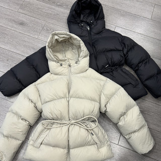 2025 Winter New Puff down Jacket for Women, Short Style, Lightweight and Warm, 90% Down, Waist-Cinching, Hooded, Petite Puffer Jacket