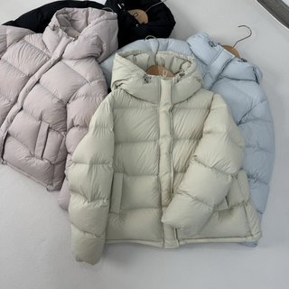 2025 Winter New Puff down Jacket for Women, Short Style with Hood, 95% White Duck Down, Warm and Thick, Suitable for Petite Sizes