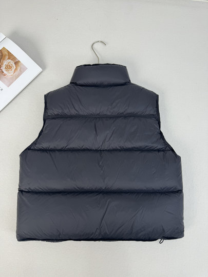 2025 New Style Stand Collar down Vest for Women, Short Thickened 95% White Duck down Puffy Jacket, Sleeveless Vest