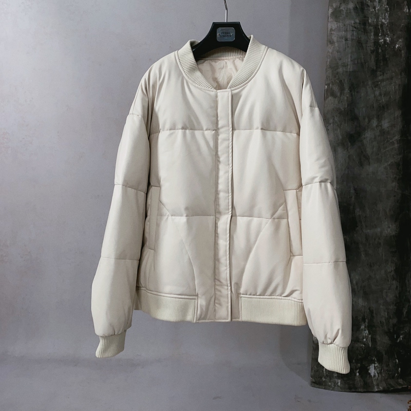 No Baseball Casual Sheepskin Molded White Goose down Leather down Jacket for Women 6852 Length 59 No Baseball Casual Sheepskin Molded White Goose down Leather down Jacket for Women 6852 Length 59