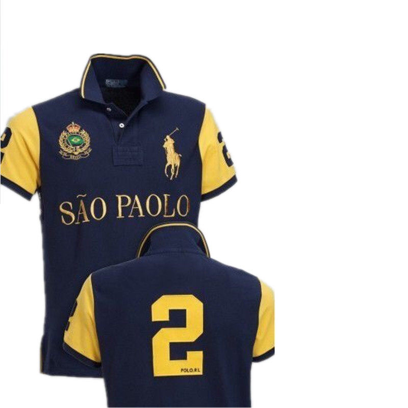 2022 summer city series men's lapel sports POLO shirt T-shirt Europe and the United States classic trendy personality short-sleeved T-shirt