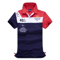 2021 summer AM Italian Street personality mens sports polo shirt T-shirt stand collar color tide short sleeve figure