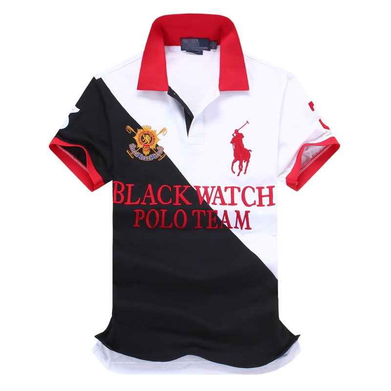 Summer Men's Clothing Sports Polo shirt BlackWATCH Poloteam Memorial Edition slanted color color color T-shirt