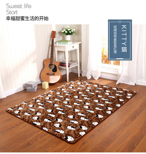Hiện đại tối giản san hô nhung thảm phòng ngủ dễ thương đầy đủ cửa hàng phòng khách sofa bàn cà phê mat mat giường bên chăn tùy chỉnh - Thảm thảm trải cầu thang
