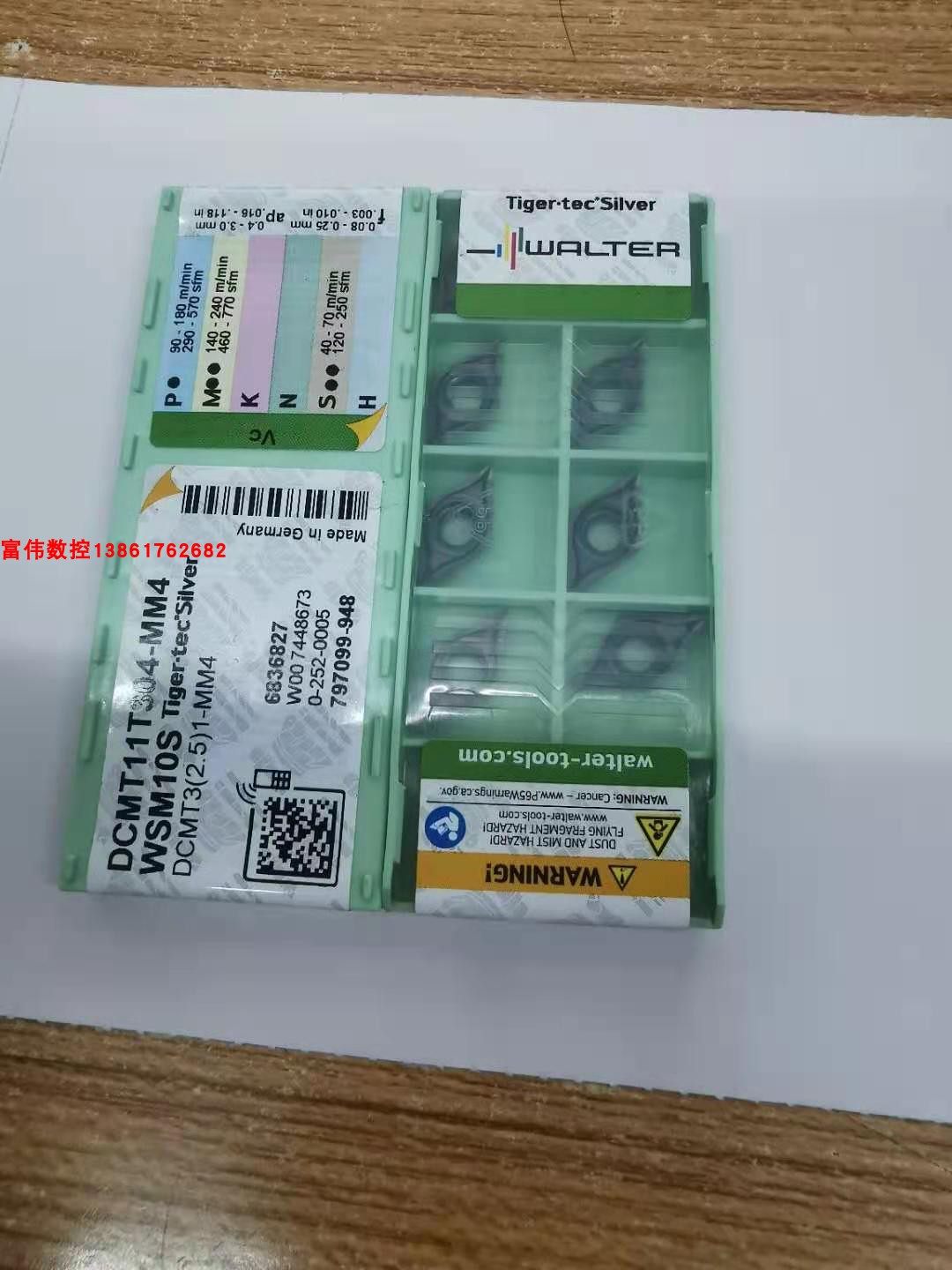 Walter Superalloy DCMT11T304-MM4 WSM10S DCMT11T304-FM4 WSM20S