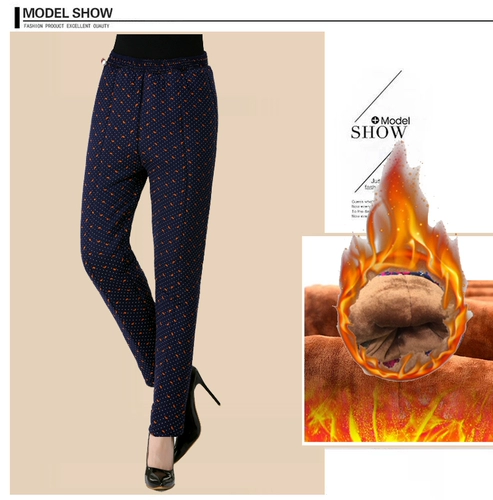 Штаны, утепленный удерживающий тепло пуховик для матери, для среднего возраста, 70-80 лет, высокая талия, свободный крой