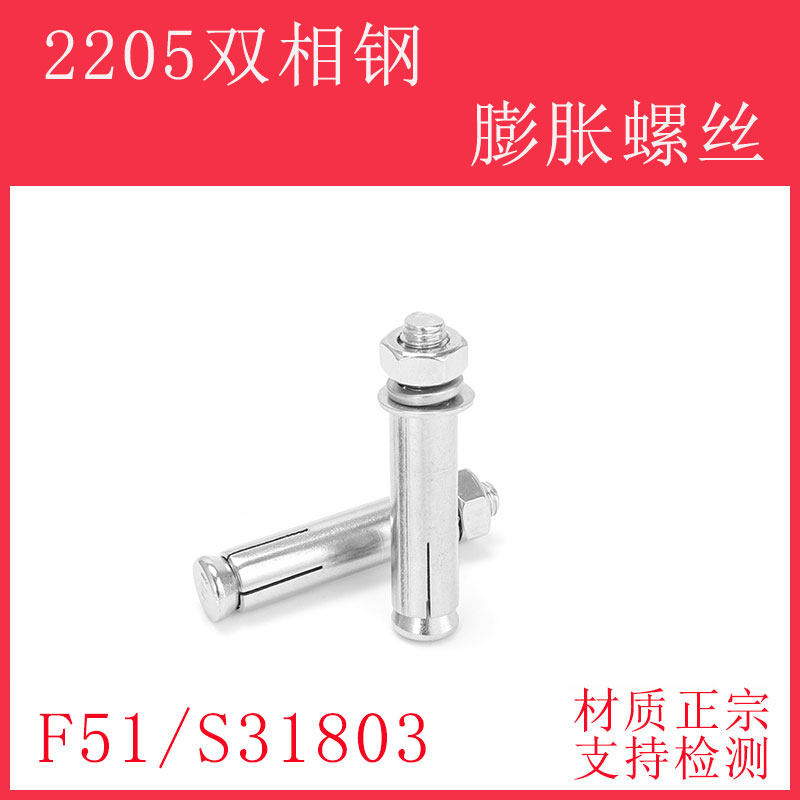 2205 expansion screw corrosion-resistant S31803 pull burst duplex stainless steel F51 casing punch bolt M6M8M10