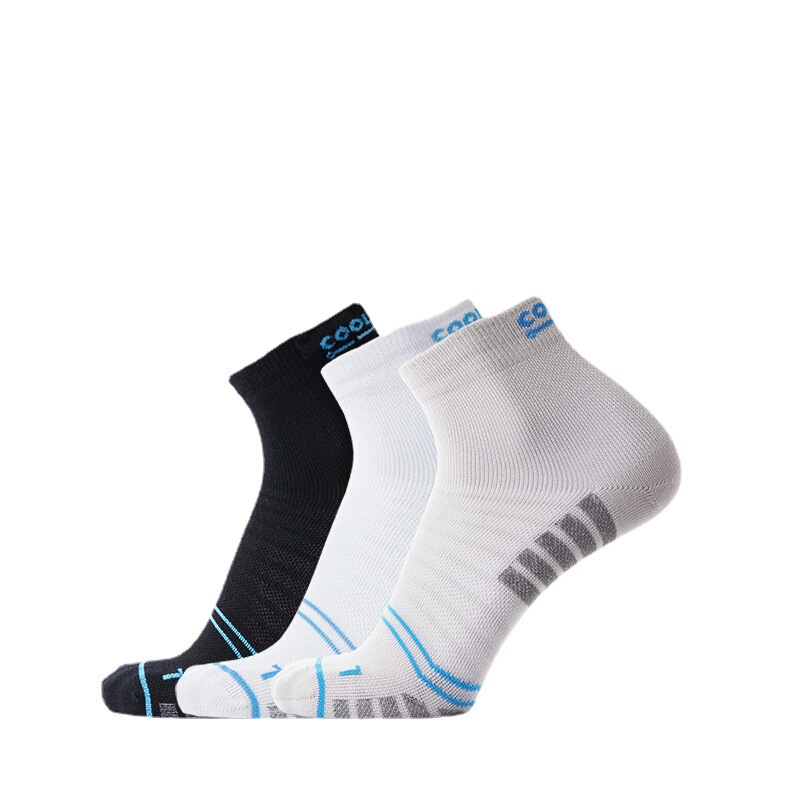 Thin, Short-Tube, Quick-Drying Socks, Medium and Large Children's Sports Socks, Coolmax Breathable Sweat-Absorbent Running Socks, Men's and Women's Family Socks