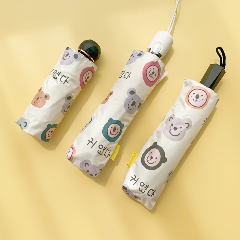 Japanese parasol female anti-UV small portable umbrella bare dual use small fresh parasolar parasol female summer