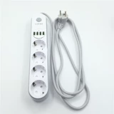 Power Socket Южная Корея Германия, Россия, Франция, Швеция Европейская европейская в стиле 4 -бит европейские правила, два грубого заглушки USB