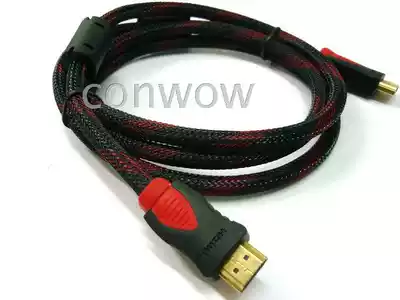 1 4 version HD HDMI cable dual magnetic ring with red net dual color head computer TV monitor data cable