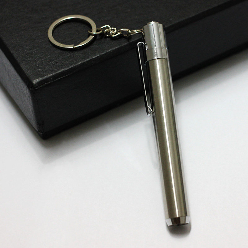 Purple UV banknote detector Household portable stainless steel banknote detector Ticket anti-counterfeiting detection lamp Small detector